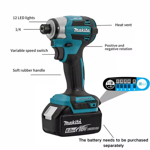 Makita dtd173 cordless impact - dtd173,