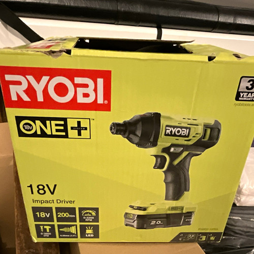 Ryobi one 18v impact driver - 18v,
