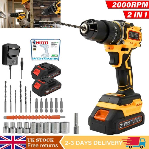 21v cordless hammer drill - cordless, &