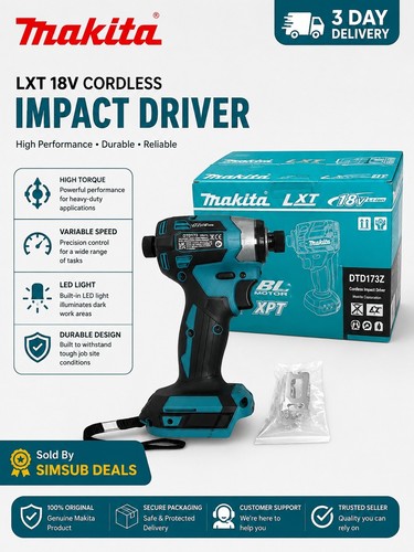 Makita dtd173 cordless impact - makita,